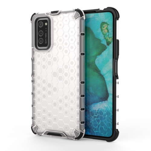 

For Galaxy S20+ Shockproof Honeycomb PC + TPU Case(White)