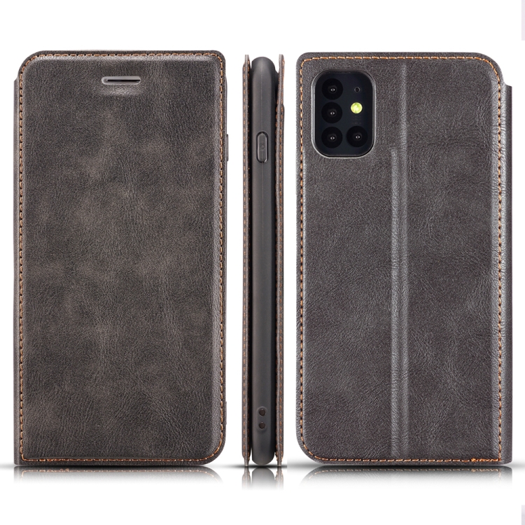 

For Galaxy S11 Retro Simple Ultra-thin Magnetic Leather Case with Holder & Card Slots & Lanyard(Black)