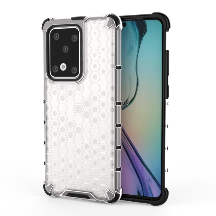

For Huawei P40 Shockproof Honeycomb PC + TPU Case(White)