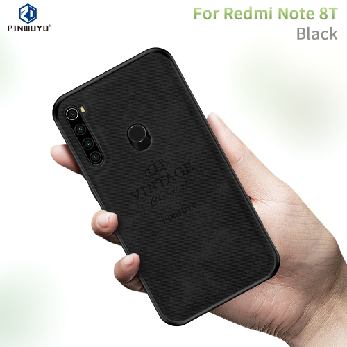 

For Xiaomi RedMi Note8T PINWUYO Zun Series PC + TPU + Skin Waterproof And Anti-fall All-inclusive Protective Shell(Black)