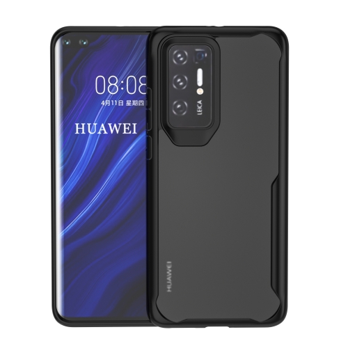 

For Huawei P40 Pro Transparent PC + TPU Full Coverage Shockproof Protective Case(Black)