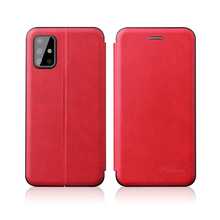 

For Galaxy S20 Ultra Integrated Voltage Magnetic Card Holder Retro Leather Case TPU+PU(Red)