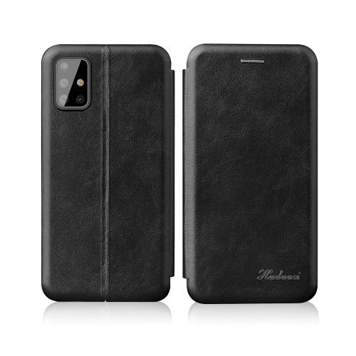 

For Samsung Galaxy S20 Ultra Integrated Electricity Pressing Retro Texture Magnetic TPU+PU Leather Case with Card Slot & Holder(Black)