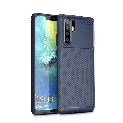 

For OPPO A91 Carbon Fiber Texture Shockproof TPU Case(Blue)