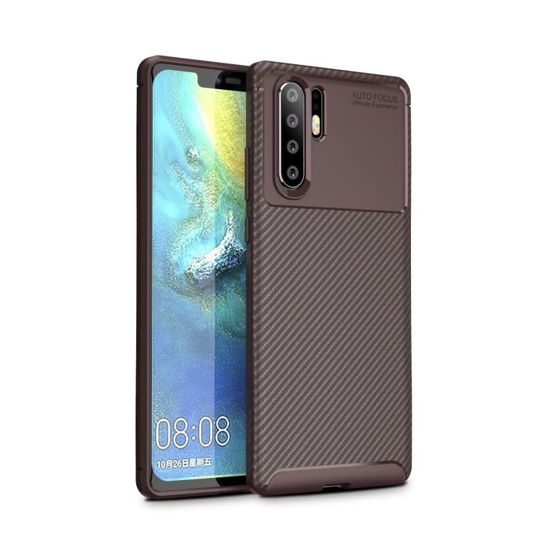 

For OPPO A91 Carbon Fiber Texture Shockproof TPU Case(Brown)
