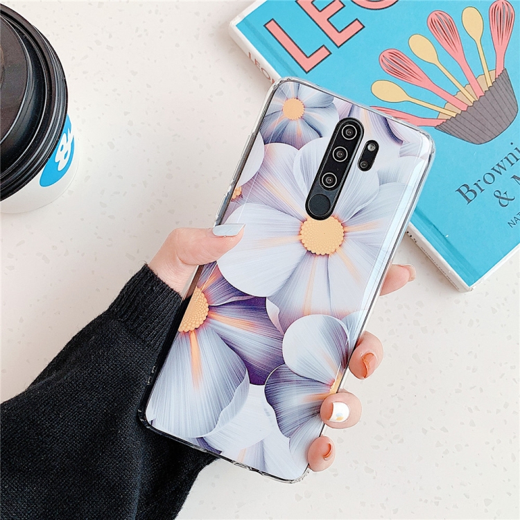 

For Xiaomi Hongmi Note 8 Pro Smooth Flower Series IMD TPU Mobile Phone Case(Qiuying KF1)