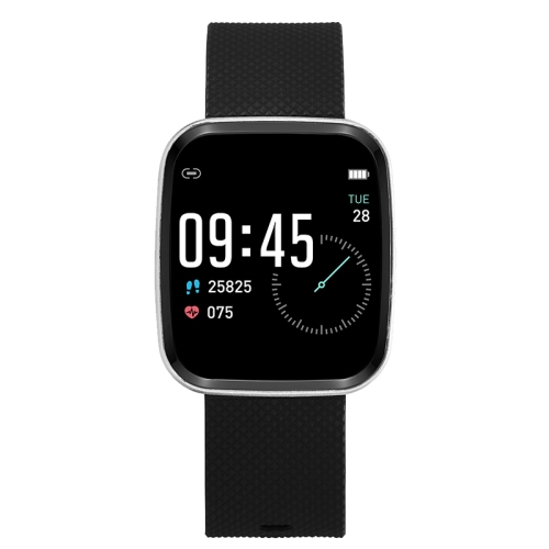 

Sanda R32 Intelligent Bracelet Heart Rate And Blood Pressure Monitoring Multi-Functional Reminder Intelligent Exercise Meter IP67 Waterproof(Black Silver)