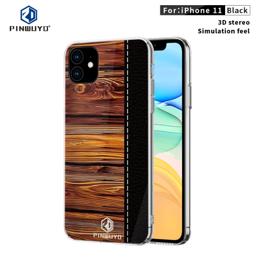 

For iPhone 11 PINWUYO Pindun Series Slim 3D Call Flashing PC All-inclusive Waterproof Shockproof Protection Case(Black)