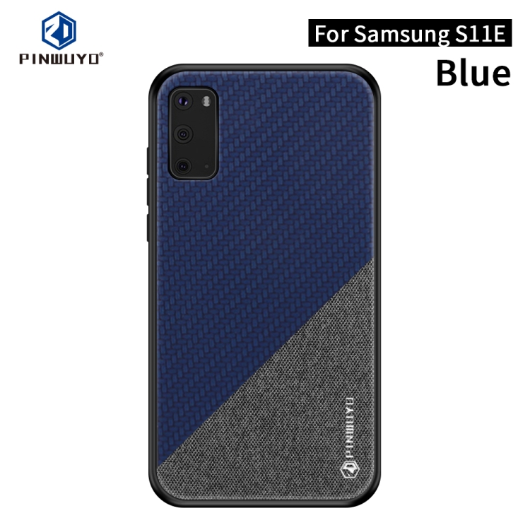 

PINWUYO Rong Series Shockproof PC + TPU+ Chemical Fiber Cloth Protective Cover(Blue)