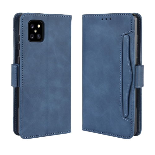 

For Galaxy M60S / A81 / Note 10 Lite Wallet Style Skin Feel Calf Pattern Leather Case with Separate Card Slots & Holder & Wallet & Photo Frame(Blue)