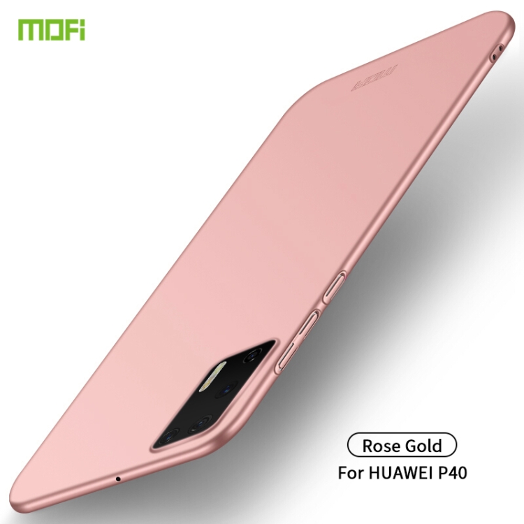 

For Huawei P40 MOFI Frosted PC Ultra-thin Hard Case(Rose Gold)
