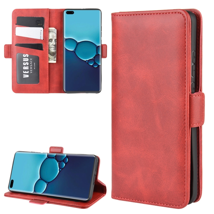 

For Huawei P40 Dual-side Magnetic Buckle Horizontal Flip PU Leather Case with Holder & Card Slots & Wallet(Red)