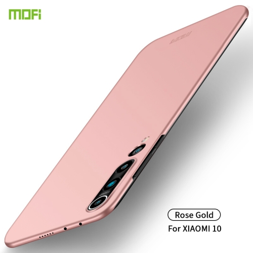 

For Xiaomi Mi 10 MOFI Frosted PC Ultra-thin Hard Case(Rose Gold)