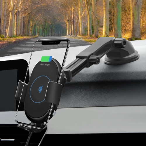 

C15 Car Wireless Charger Coil Automatic Induction Wireless Charging Mount Holder for iPhone 11 / 11 Pro / 11 Pro Max / X / XR / 8 / 8 Plus, Galaxy S20 / S20+ / S20 Ultra / S10 / S10+ / S9 / S9+ / S8 / S8+ / S7 / Note 10 / Note 8