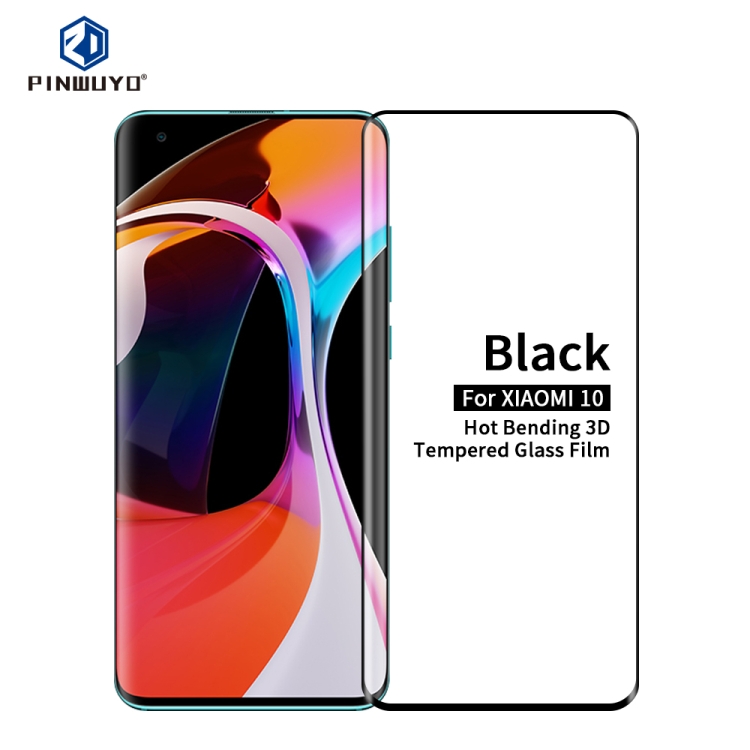 

For Xiaomi Mi 10 PINWUYO 9H 3D Hot Bending Tempered Glass Film