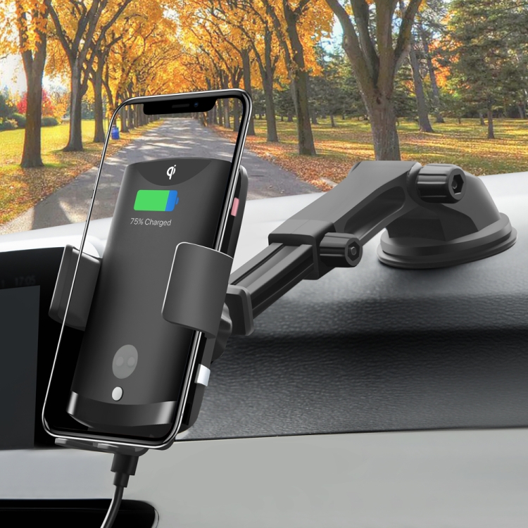 

Qi Car Wireless Charger Auto-Sensing Car Dual-use Mount Holder for iPhone 11 / 11 Pro / 11 Pro Max / X / XR / 8 / 8 Plus, Galaxy S20 / S20+ / S20 Ultra / S10 / S10+ / S9 / S9+ / S8 / S8+ / S7 / Note 10 / Note 8