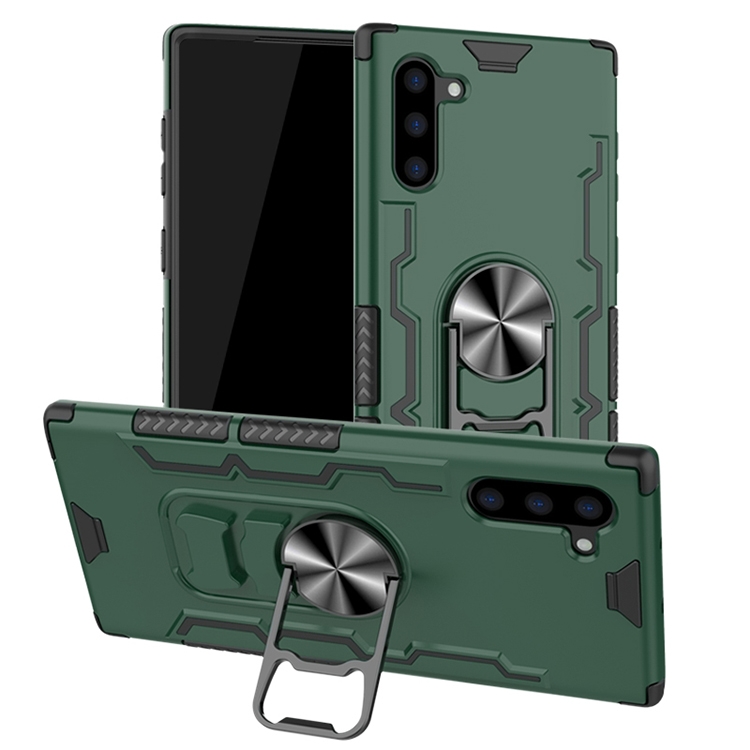 

For Galaxy Note 10 Shockproof PC + TPU Protective Case with Beer Opener & Car Holder(Green)