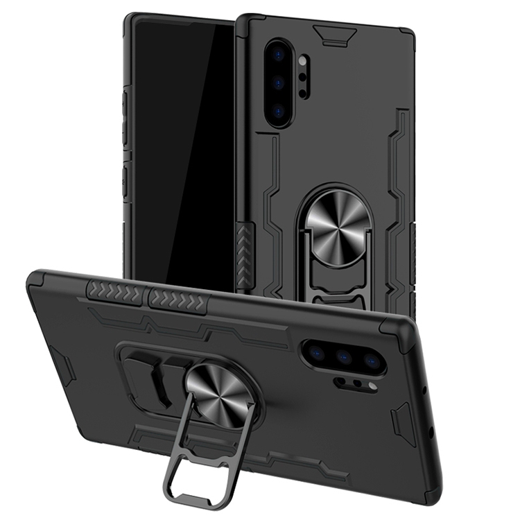 

For Galaxy Note 10 Plus Shockproof PC + TPU Protective Case with Beer Opener & Car Holder(Black)