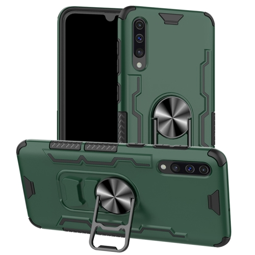 

For Galaxy A50 Shockproof PC + TPU Protective Case with Beer Opener & Car Holder(Green)