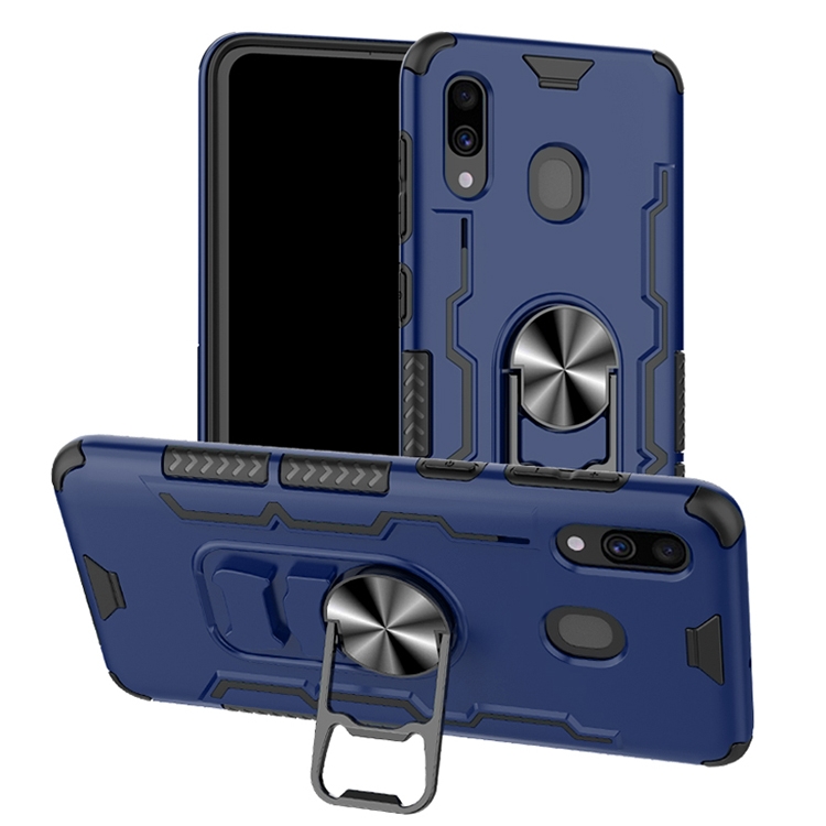 

For Xiaomi Redmi Note 8T Shockproof PC + TPU Protective Case with Beer Opener & Car Holder(Blue)