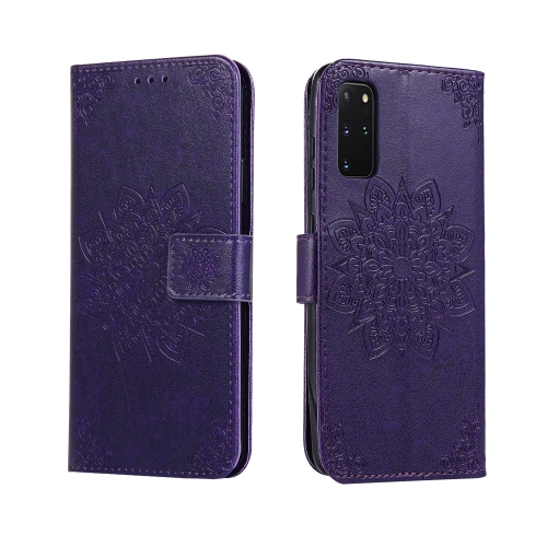 

For Galaxy S20 Plus Embossed Kaleidoscope Flower Horizontal Flip Leather Case with Holder & Card Slots & Wallet(Purple)