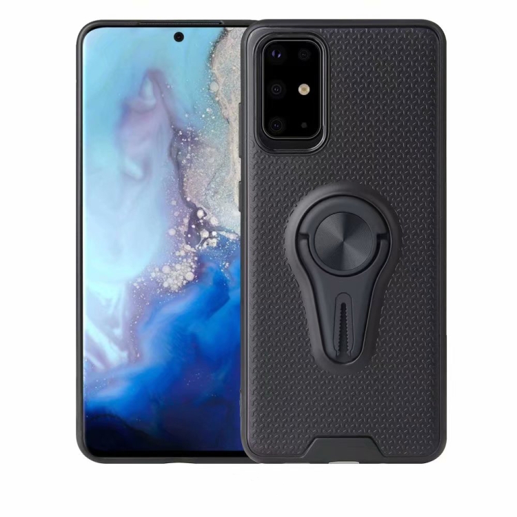

For Samsung Galaxy S20 Ultra Y-Shaped Non-slip Texture TPU Case with Magnetic Rotating Car Holder(Black)