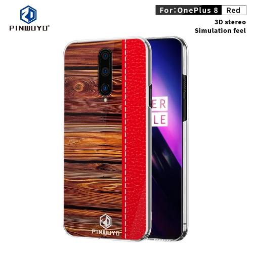 

For OnePlus 8 PINWUYO Pindun Series Slim 3D Flashing All-inclusive PC Case(Red)