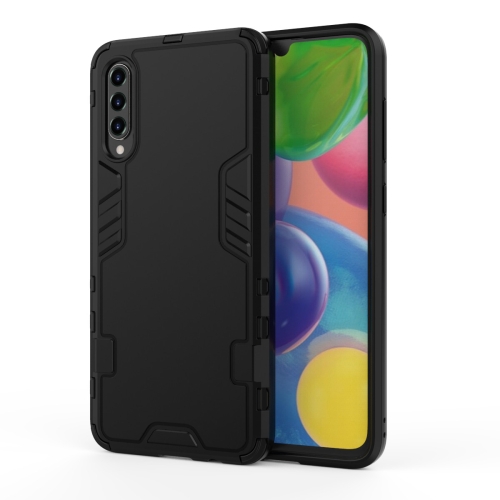 

For Galaxy A20 / A30 3 in 1 Full Coverage Shockproof PC + TPU Case(Black)