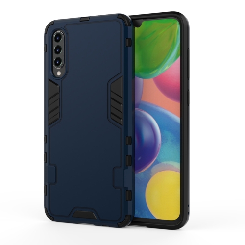 

For Galaxy A20 / A30 3 in 1 Full Coverage Shockproof PC + TPU Case(Blue)