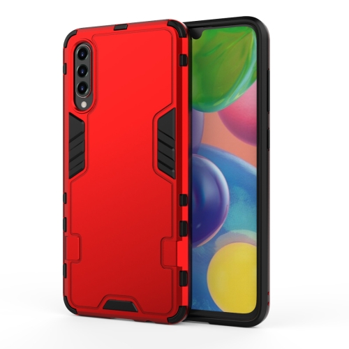 

For Galaxy A71 3 in 1 Full Coverage Shockproof PC + TPU Case(Red)