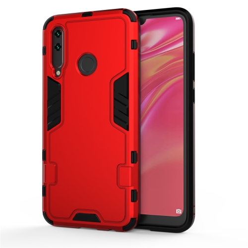 

For Huawei P Smart Plus (2019) 3 in 1 Full Coverage Shockproof PC + TPU Case(Red)