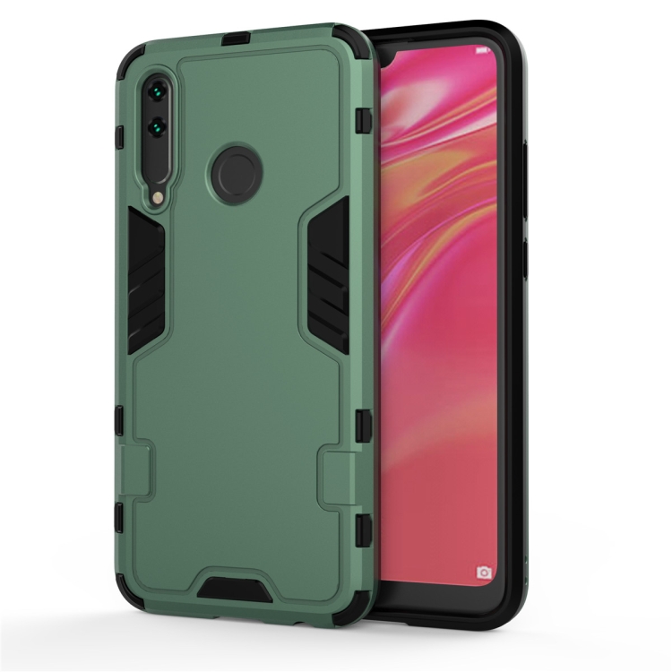 

For Huawei 9X Premium 3 in 1 Full Coverage Shockproof PC + TPU Case(Dark Green)