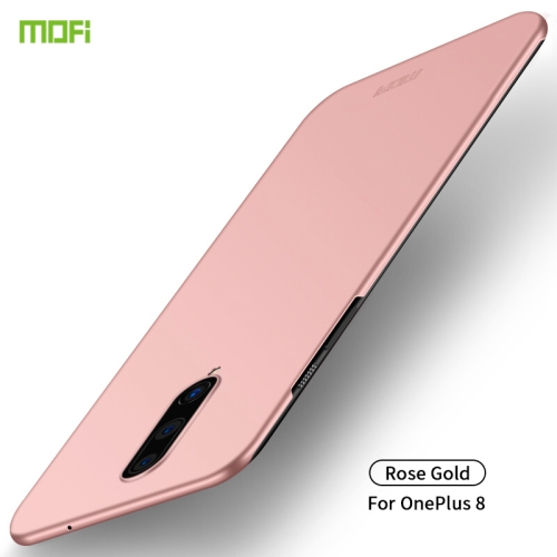 

For OnePlus 8 MOFI Frosted PC Ultra-thin Hard Case(Rose gold)