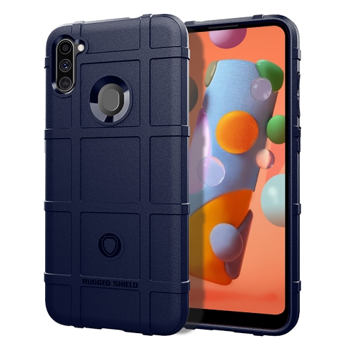 

For Galaxy A11 Full Coverage Shockproof TPU Case(Blue)