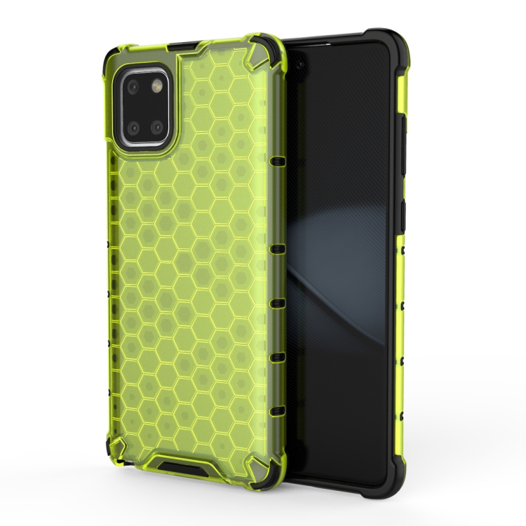 

For Galaxy A71 Shockproof Honeycomb PC + TPU Case(Green)