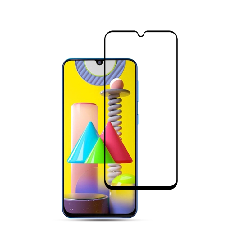 

For Galaxy M31 2PCS mocolo 0.33mm 9H 2.5D Full Glue Tempered Glass Film