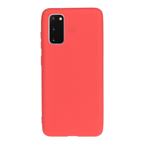 

For Galaxy S20 Frosted Candy-Colored Ultra-thin TPU Phone Case(Red)