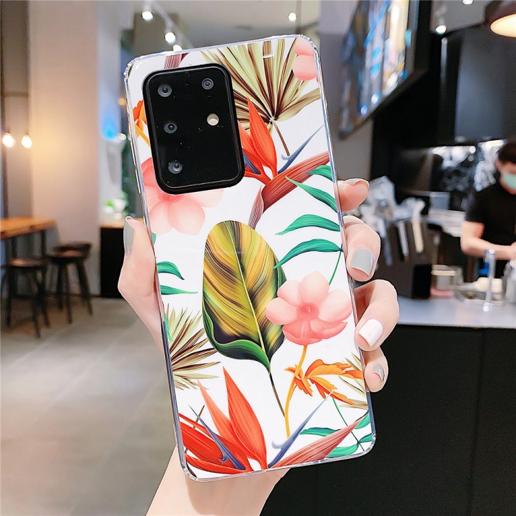 

For Samsung Galaxy A51 Smooth Flower Series IMD TPU Case(Strelitzia KF5)