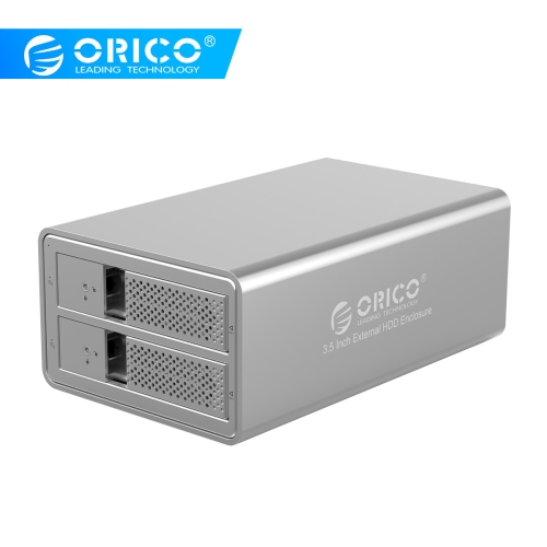 

ORICO 9528RU3 3.5-Inch External Hard Drive Enclosure with RAID(Silver)
