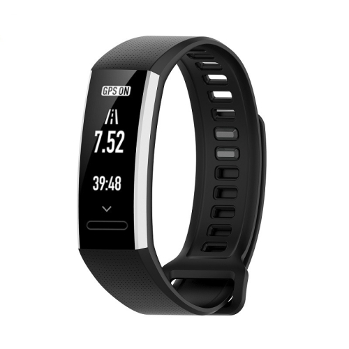 For Huawei Band 2 Pro / Band 2 / ERS-B19 / ERS-B29 Sports Bracelet Silicone Strap(Black)