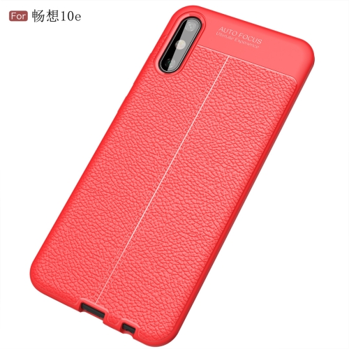 

For Huawei Enjoy 10e Litchi Texture TPU Shockproof Case(Red)