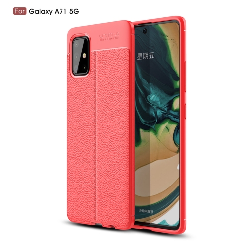 

For Galaxy A71 5G Litchi Texture TPU Shockproof Case(Red)