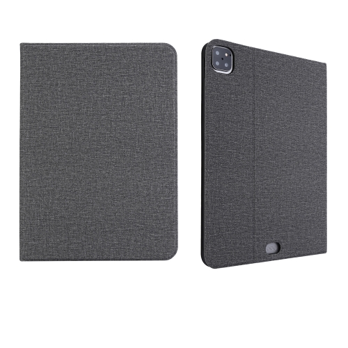 

For iPad Pro 11 Inch (2020) Cloth Pattern + TPU Support Case With Sleep Function(Gray)