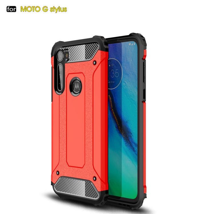 

For Moto G Stylus Magic Armor TPU + PC Combination Case(Red)