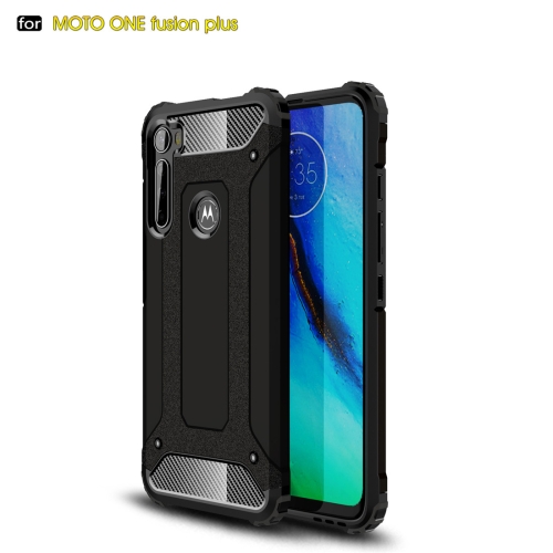 

For Moto One Fusion Plus Magic Armor TPU + PC Combination Case(Black)