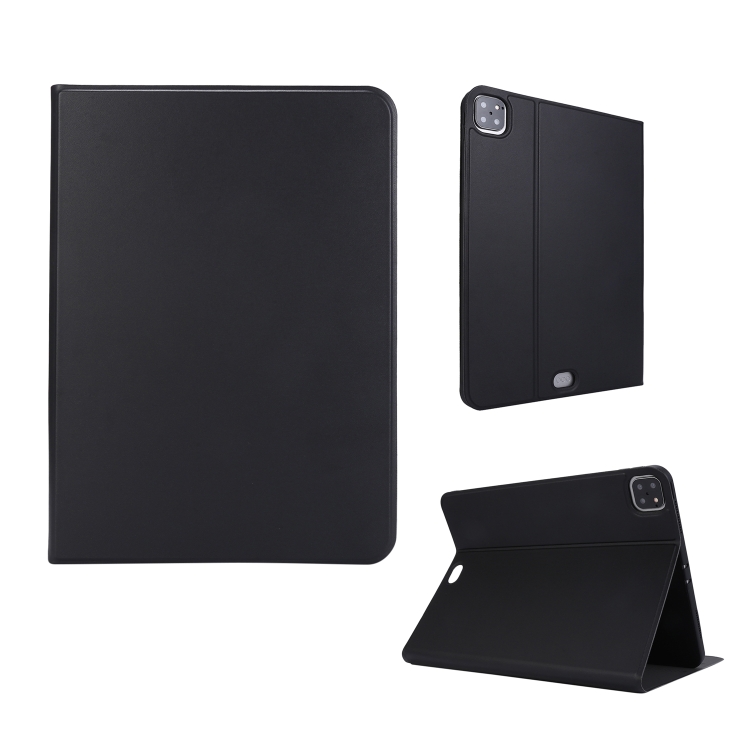 

For iPad Pro 11 inch (2020) Voltage Plain Weave Stretch Leather + TPU Bracket Protective Holster With Sleep Function(Black)