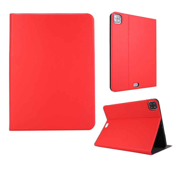 

For iPad Pro 11 inch (2020) Voltage Plain Weave Stretch Leather + TPU Bracket Protective Holster With Sleep Function(Red)