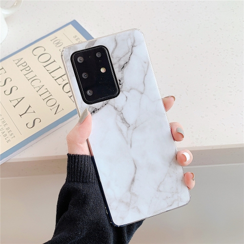 

For Galaxy A71 High Quality TPU Smooth Marbled IMD Mobile Phone Case(White F6)