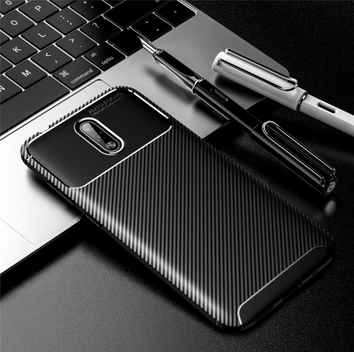 

For NOKIA 2.3 Carbon Fiber Texture Shockproof TPU Case(Black)