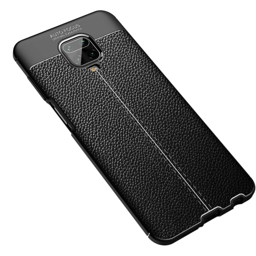 

For Xiaomi Redmi Note 9 Pro Max Litchi Texture TPU Shockproof Case(Black)